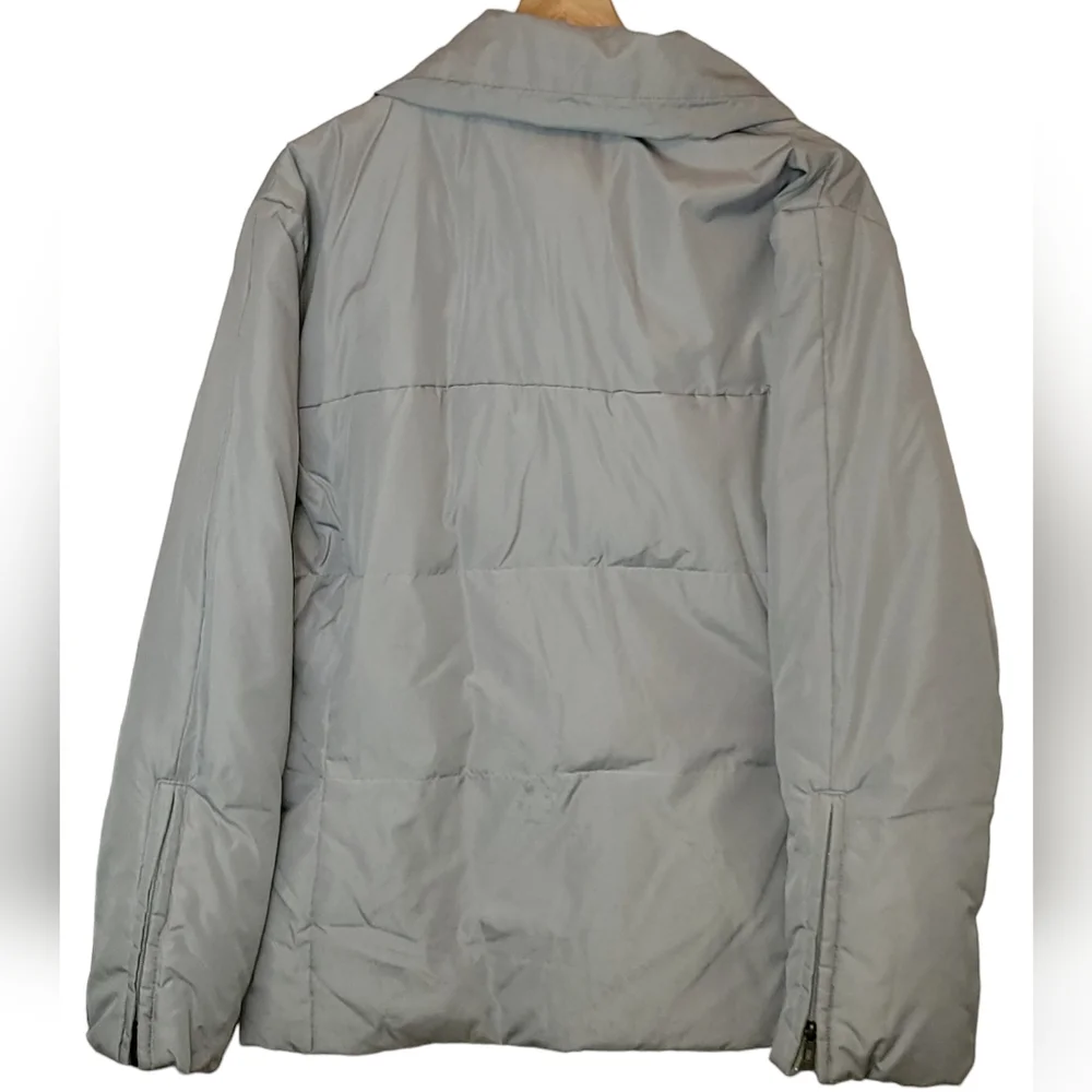 Chico's Women's Grey Puffer Jacket Size 2/Large - Picture 2 of 4